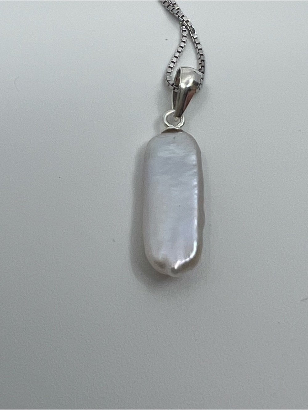 American Pearl Company freshwater bar Pearl Pendant Necklace with Chain - Picture 6 of 10